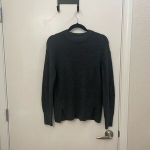 lululemon athletica Dark Gray Crew Neck Sweater